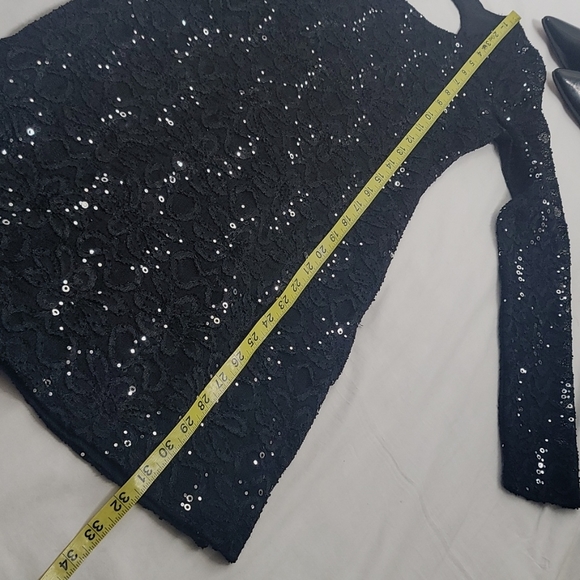 Ruby rox body con black sequined dress sz Med - Picture 10 of 13